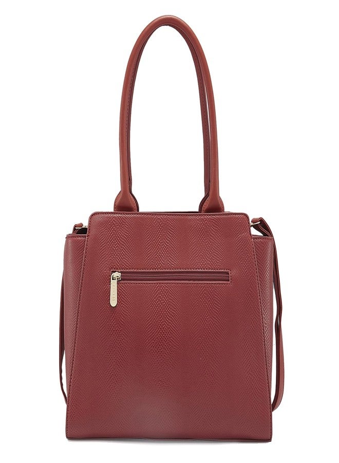 كابريس حقيبة يد كبيرة من الجلد الصناعي بلون تيرا صلب من كابريس داكوتا - Image 2